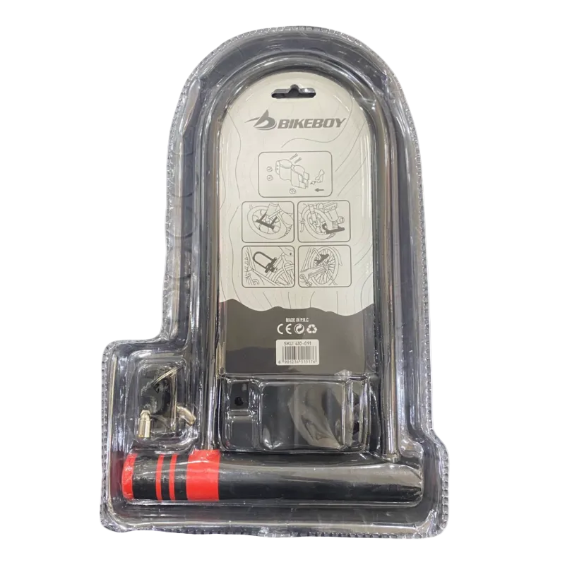 Candado de Acero U-Lock con Llave Bikeboy