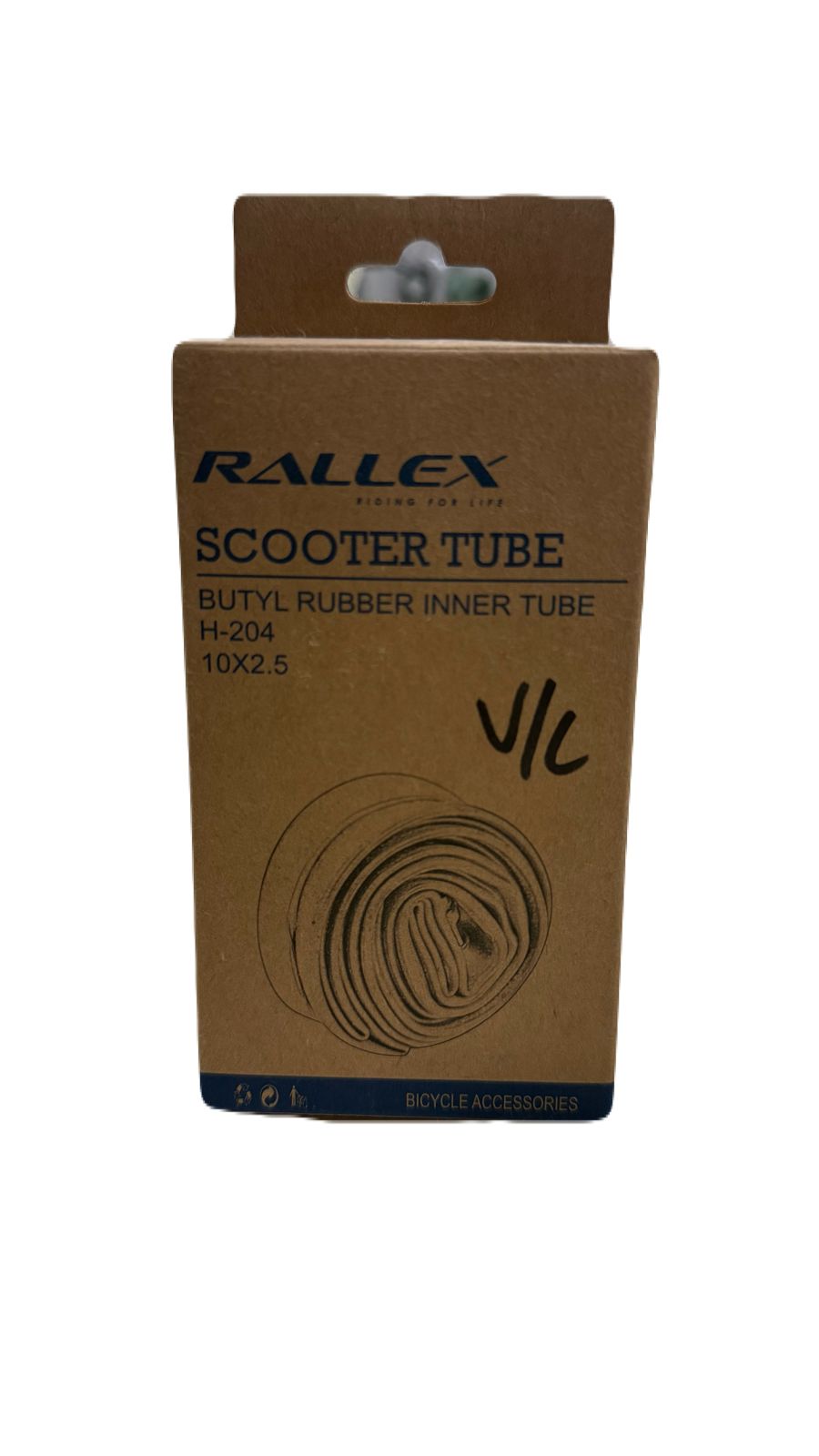 Cámara de Aire Scooter Aro 10x 2.5 Válvula Curva