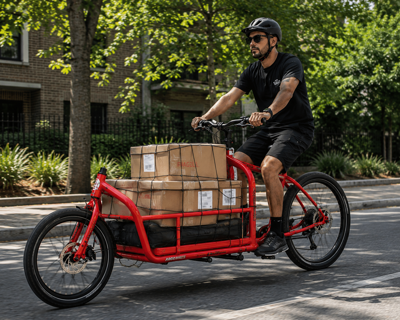Cargo Bike Urbana 9 Velocidades – Bicicleta de Carga Profesional +100kg con Frenos Shimano