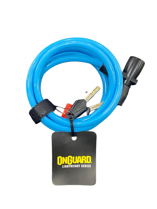 Candado con Llave de Cable de Acero Recubierto Onguard para Bicicleta