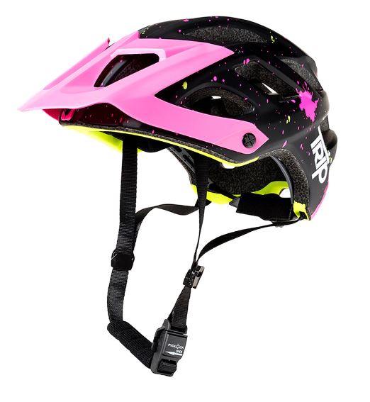 Casco Trip Enduro Negro/Rosa/Amarillo