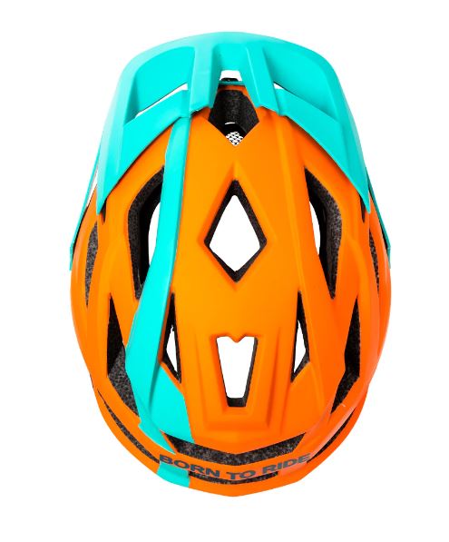 Casco Trip Enduro Naranjo/Celeste