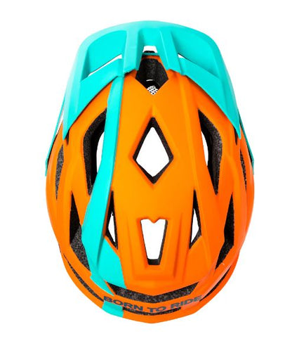 Casco Trip Enduro Naranjo/Celeste