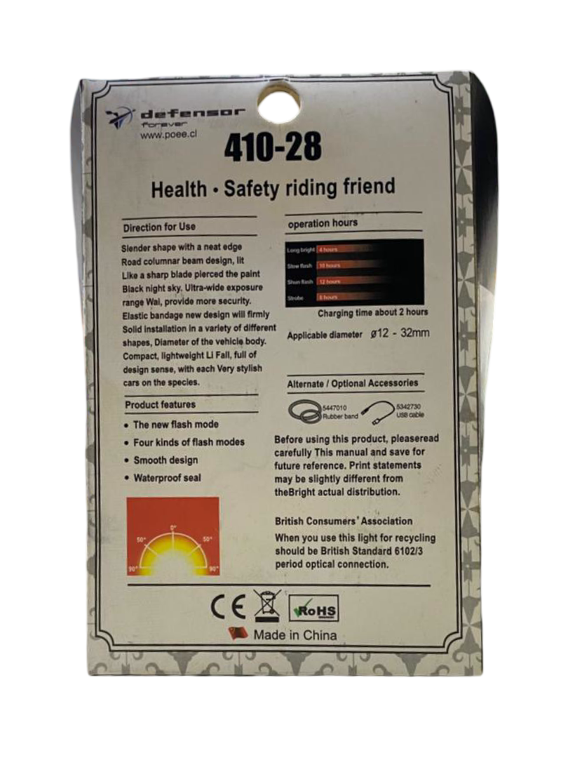 Luz Delantera Recargable para Bicicleta | 5 Modos de Iluminación LED