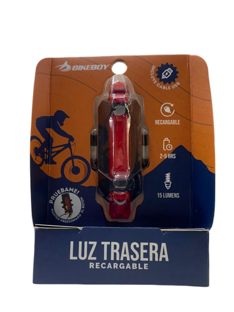 Luz trasera Recargable para Bicicleta | 5 Modos de Iluminación LED