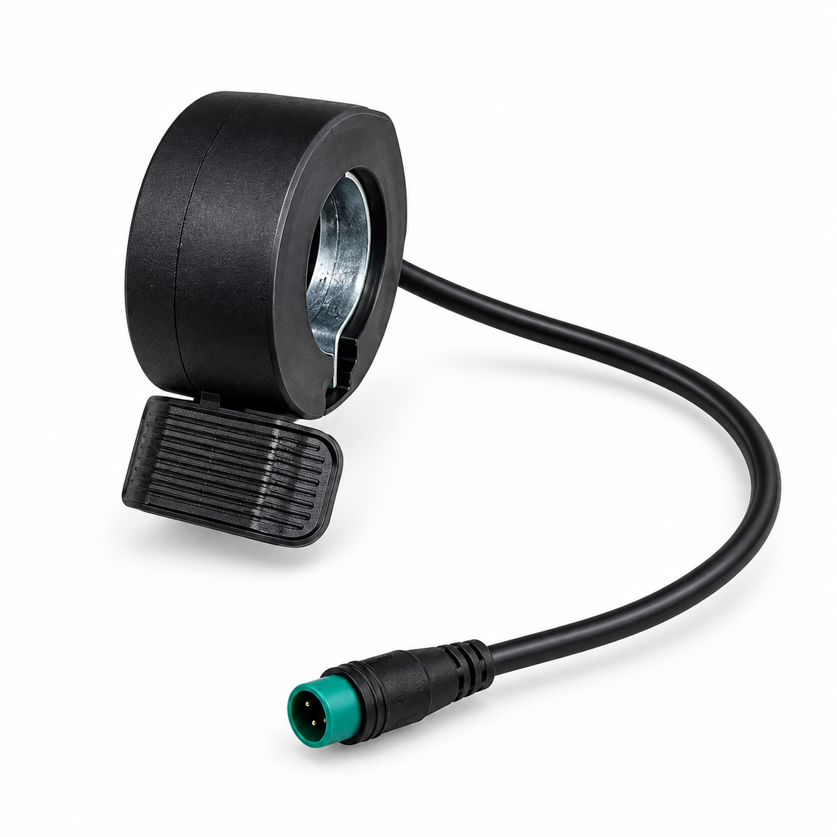 Acelerador tipo pulgar para kit de conversión eléctrica de bicicleta.