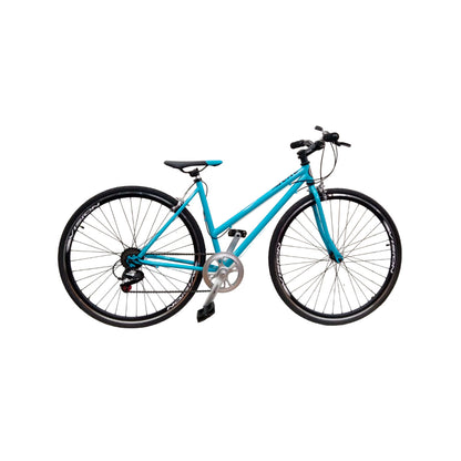 Bicicleta Urbana CKC 700C 7 Velocidades celeste