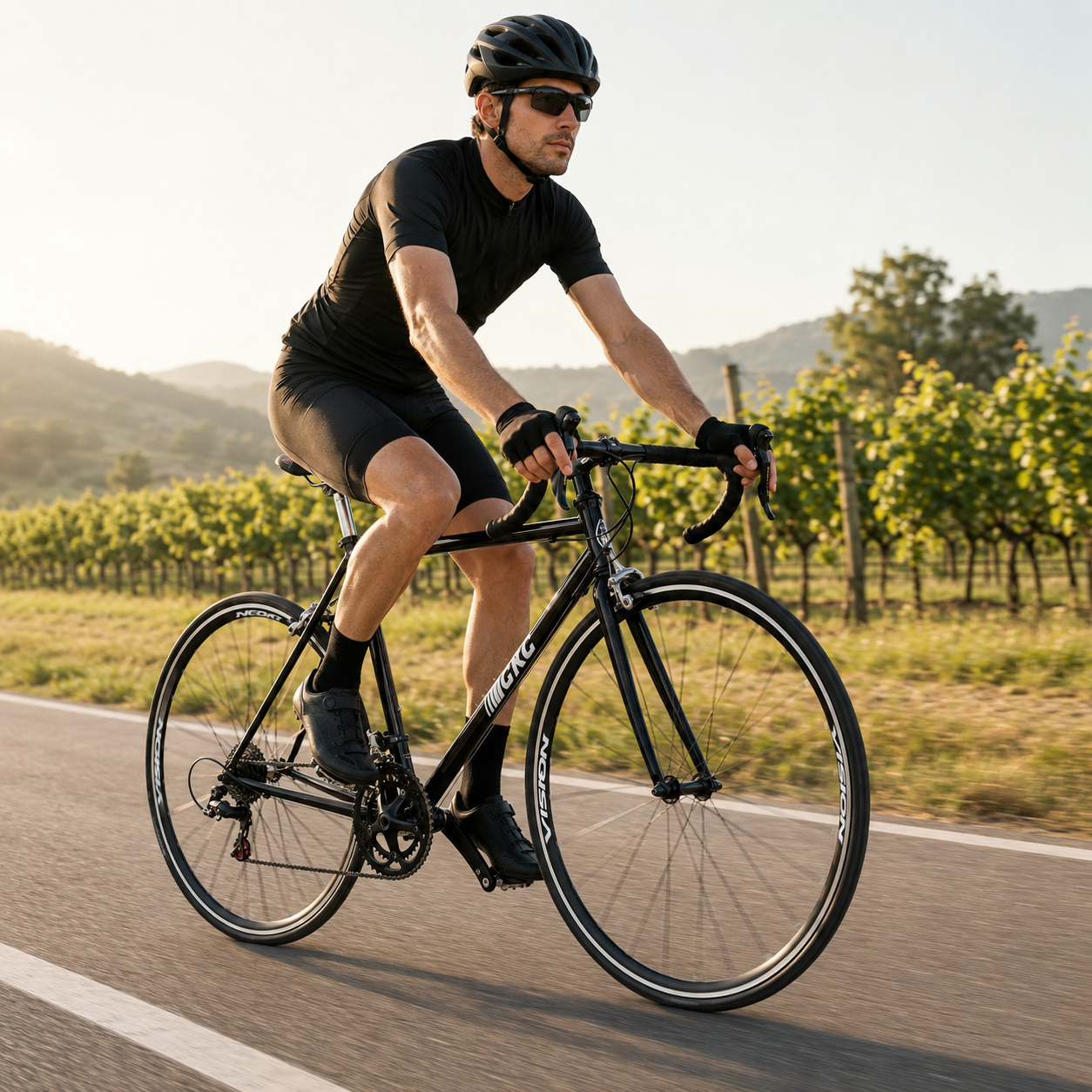 Bicicleta CKC Rutera 2x8 Negra | Bicicleta de Ruta Ligera y Rápida