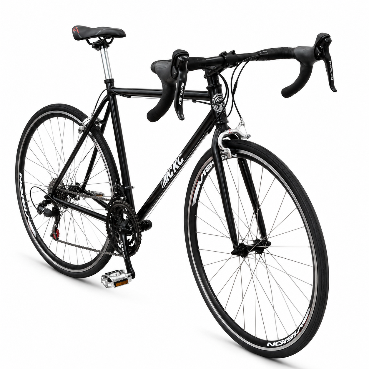 Bicicleta CKC Rutera 2x8 Negra | Bicicleta de Ruta Ligera y Rápida