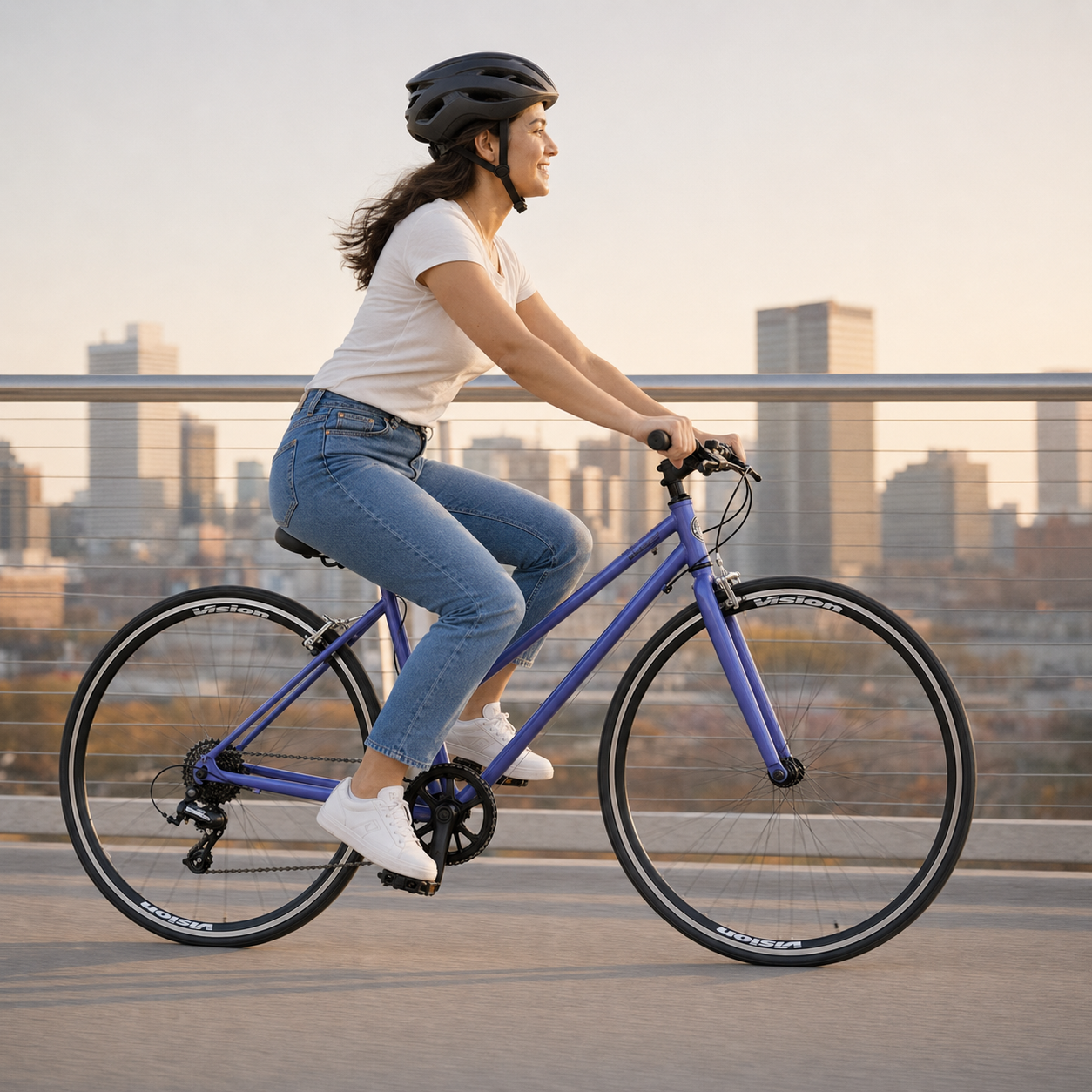Bicicleta Urbana CKC 700C 7 Velocidades Lila