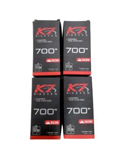 Pack x4 Cámaras Aro 700×23/32 con Válvula Francesa 60mm – K SEVEN