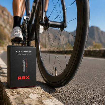 Cámara de Aire 700 x 18/25 RBX | Pack 4 Unidades para Bicicleta de Ruta