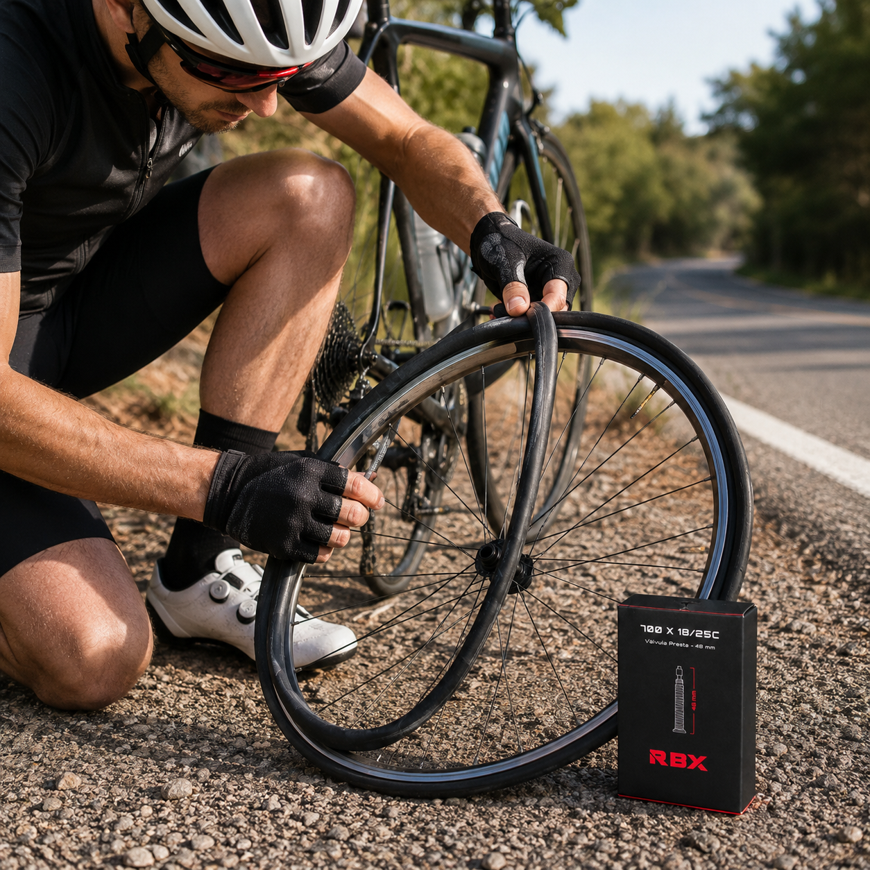 Cámara de Aire 700 x 18/25 RBX | Pack 4 Unidades para Bicicleta de Ruta