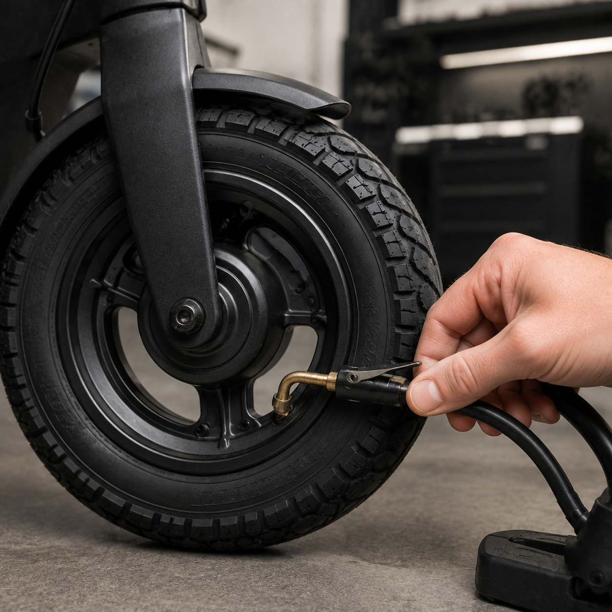 Cámara de Aire Scooter Eléctrico 10"x2.1"" al 2.5" Válvula Curva