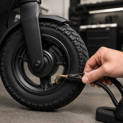 Cámara de Aire Scooter Eléctrico 10"x2.1"" al 2.5" Válvula Curva