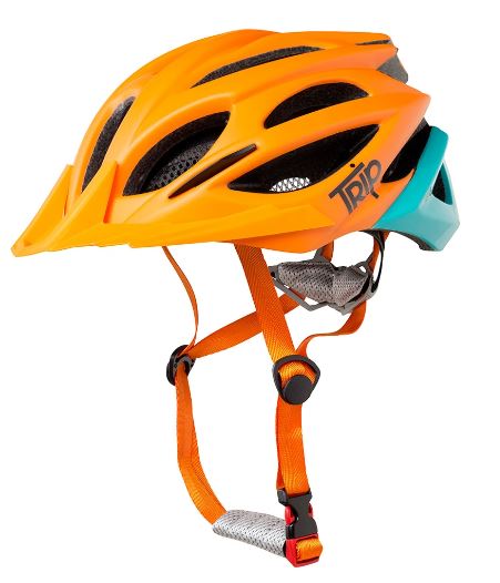 Casco Trip MTB Naranjo/Turquesa