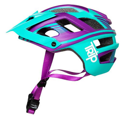 Casco Trip Enduro Morado/Turquesa