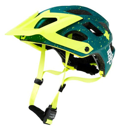 Casco Trip Enduro Azul Petroleo/Amarillo