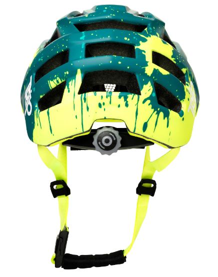 Casco Trip Enduro Azul Petroleo/Amarillo