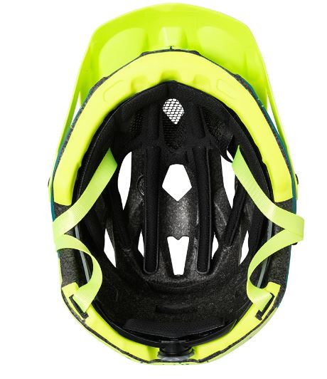 Casco Trip Enduro Azul Petroleo/Amarillo