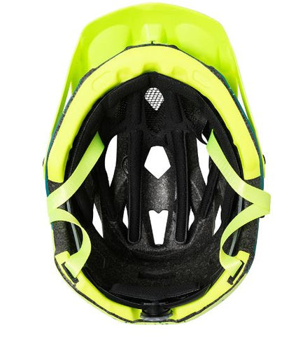 Casco Trip Enduro Azul Petroleo/Amarillo