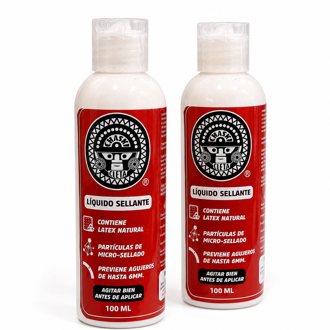 Kit Líquido Sellante Antipinchazo Chaski 100 ml Pack Oferta x2 | Sellante para Bicicleta Tubeless