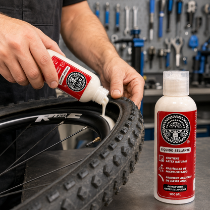 Kit Líquido Sellante Antipinchazo Chaski 100 ml Pack Oferta x2 | Sellante para Bicicleta Tubeless