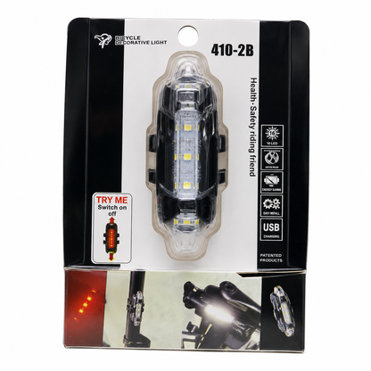 Luz Delantera Recargable para Bicicleta | 5 Modos de Iluminación LED