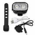 Foco Delantero Recargable para Bicicleta con Bocina | Luz LED 300 Lúmenes