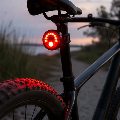 Luz Trasera Roja Recargable para Bicicleta | Potente y Duradera LED
